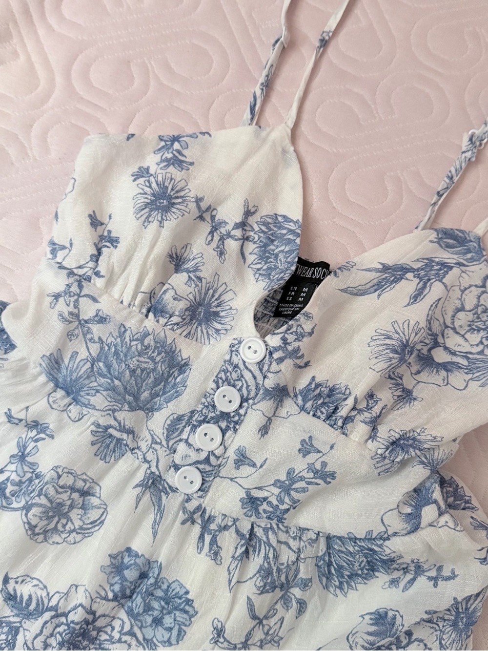Blue Floral Maxi dress - Women - Picture 2 of 3